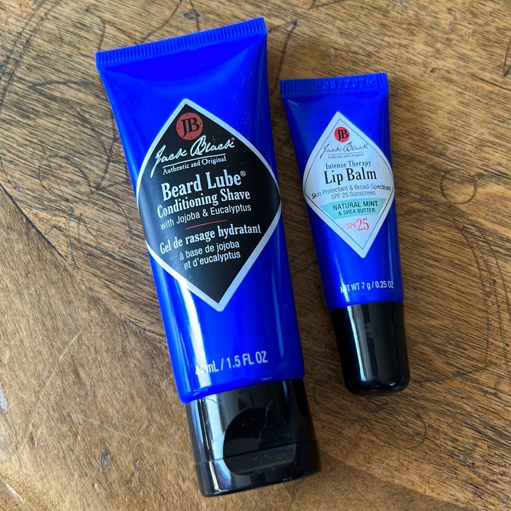 Jack black beard lube & bonus Lip balm